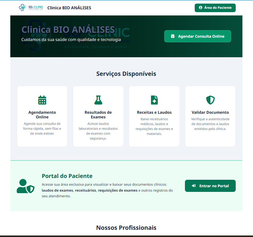 Clínica — Home Page