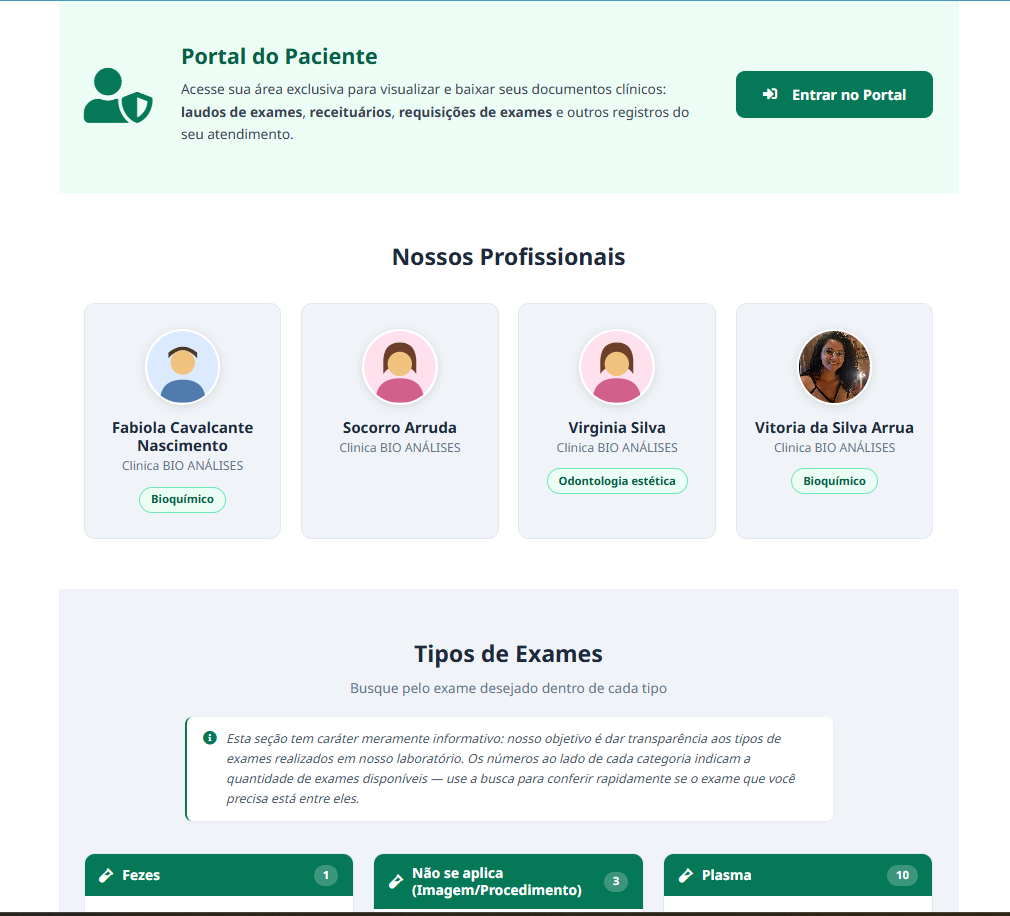 Laboratório — Home Portal Paciente