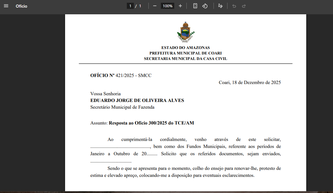 Ofícios — Oficio Pronto
