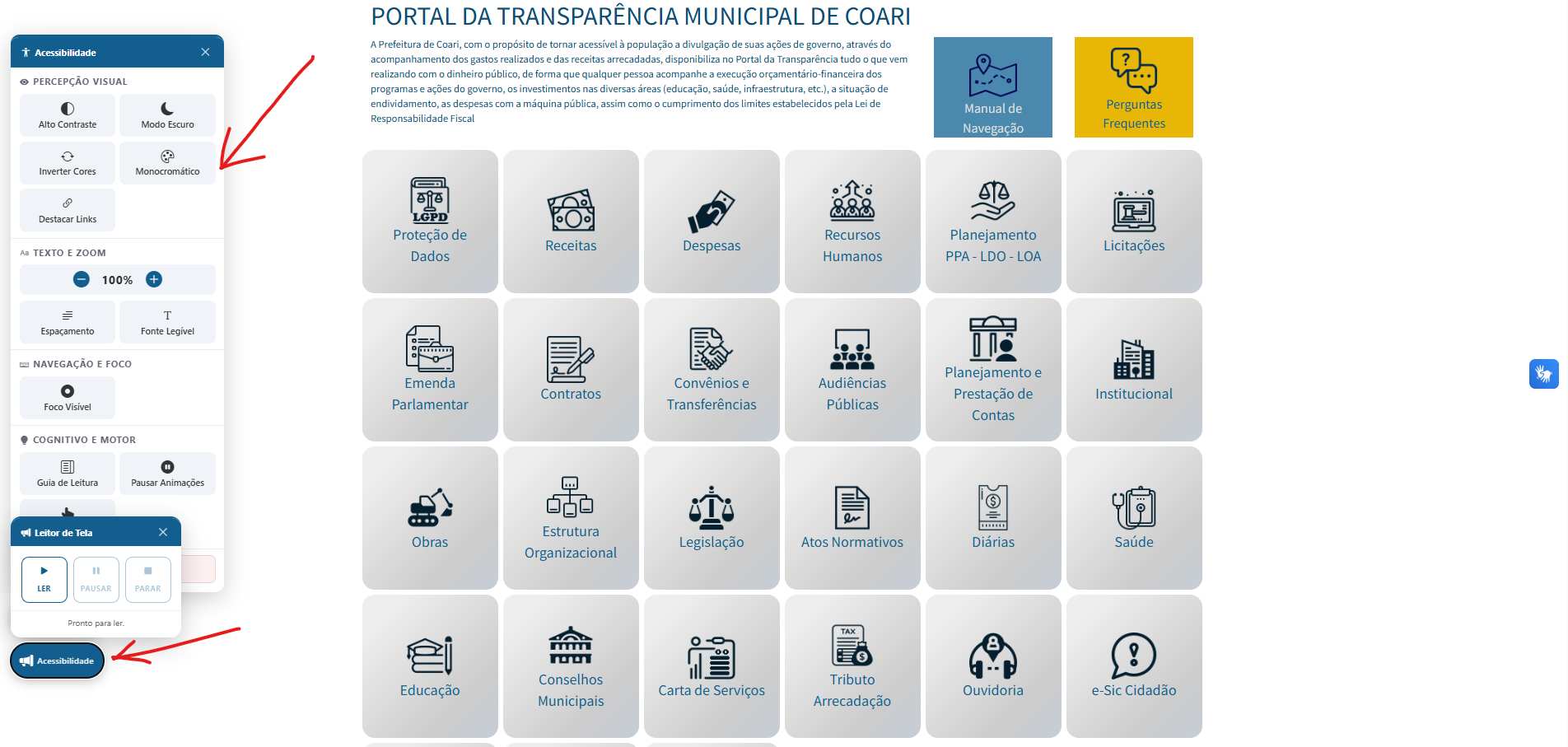 Poder Executivo — Portal Acessibilidade