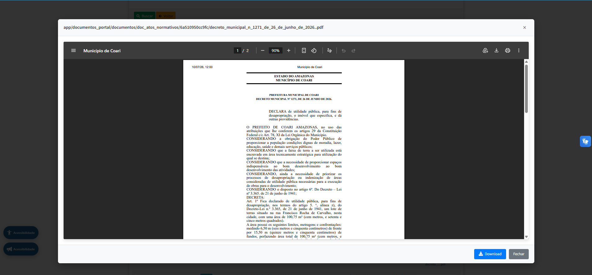 Poder Executivo — Portal Decretos