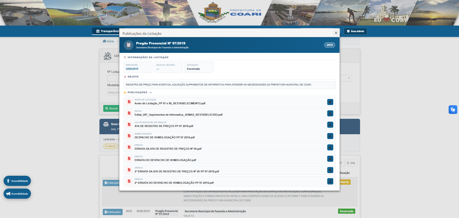 Poder Executivo — Portal Licitacao Publicacao